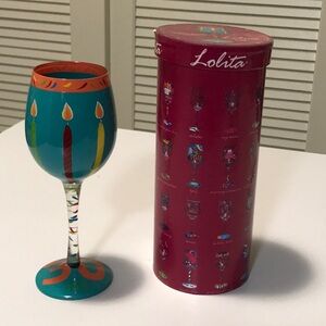 Preowned like new Lolita Love My Wine glass - 30ish in box